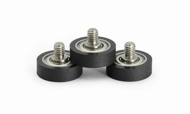 Alt view image 2 of 3 - For 3D Printer with Screw Pulley Bearing 6000ZZ Polyurethane Rubber-coated External Thread Bearing