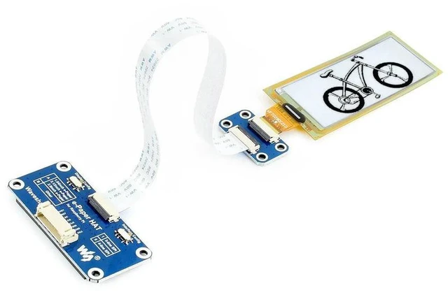 Alt view image 3 of 3 - 2.9inch Flexible E-Ink Display HAT Low Power Consumption White Black Ultra Thin for Raspberry Pi Supermarket