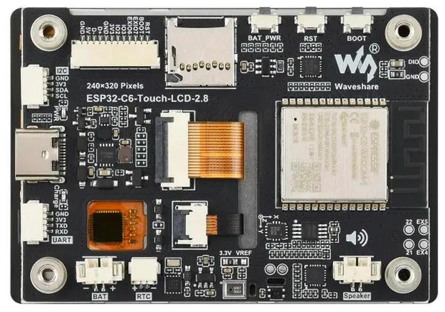 Alt view image 3 of 3 - ESP32-C6 2.8inch IPS Capacitive Touch Display Development Board,240×320 Resolution,262K Color,Integrated Wi-Fi 6