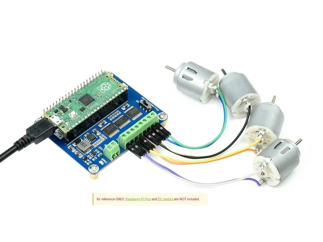 Alt view image 3 of 3 - DC Motor Driver Module for Raspberry Pi Pico Driving up to 4x DC Motors Pico-Motor-Driver