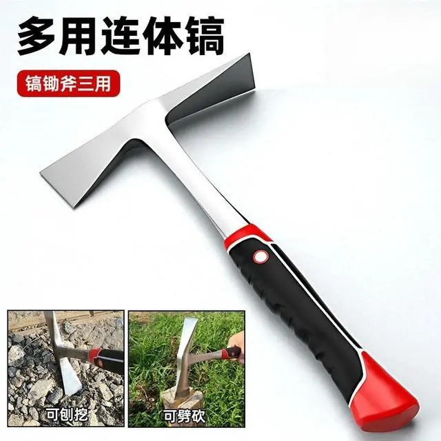 Alt view image 2 of 3 - For Multifunctional Pickaxe Outdoor Cross Household Integrated Mountaineering Pickaxe