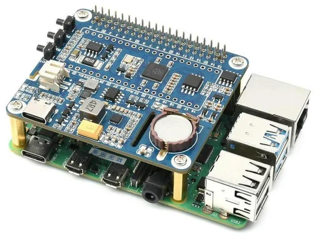 Alt view image 2 of 3 - Power Management HAT for Raspberry Pi, Supports charging And Power output at the same time, Embedded RTC and Multiple Protection