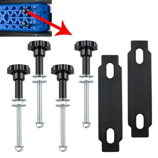 Alt view image 3 of 3 - For Off-Road Roof Rack Roof Frame Side Slip Board Release Board Holder Kit