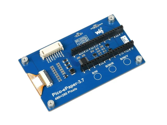 Alt view image 3 of 3 - Hot Sale Raspberry Pi Pico4 Grayscale SPI 3.7inch E Paper E Ink Display Module Expansion Module