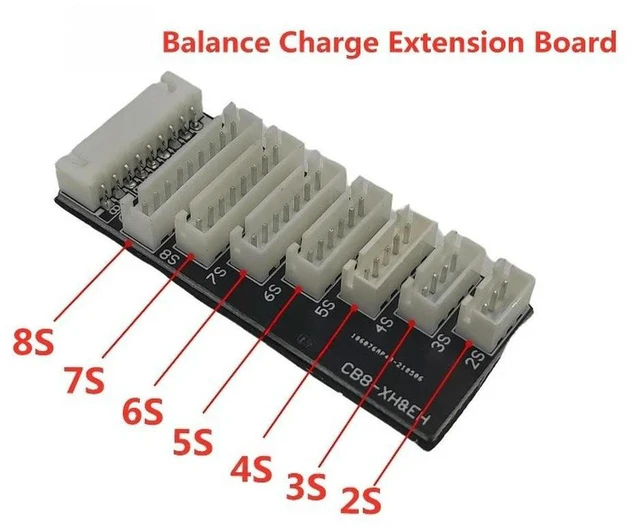 Alt view image 3 of 3 - Parallel charging board for 2S-8S model aircraft, support B6 B8 B6AC A6 balance charging