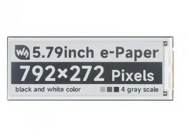 Main image of 5.79inch e-Paper display Module, e-ink display, 792x272, Black/White, SPI Interface