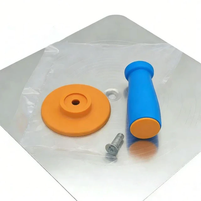 Alt view image 3 of 3 - For aluminum plate two-color handle clay board craftsman clay tool support gray board clay board