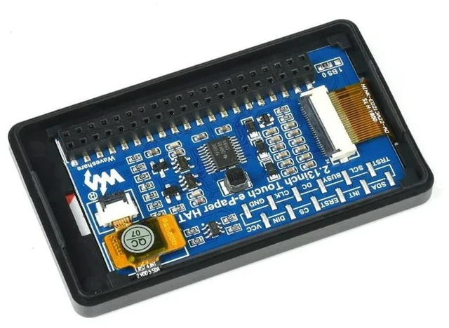 Alt view image 3 of 3 - 2.13inch Touch e-Paper HAT for Raspberry Pi, 250×122, Black / White, SPI
