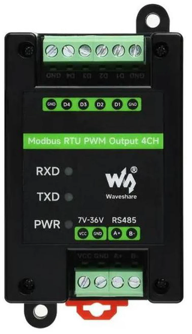 Alt view image 3 of 3 - Modbus RTU PWM Output 4CH,Isolated RS485 Interface,Adjustable Frequency and Duty Cycle,With Various Isolation,Circuits