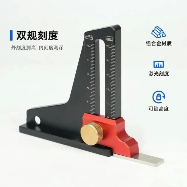Alt view image 3 of 3 - For Height Gauge Depth Measurement Height Gauge Woodworking Tools