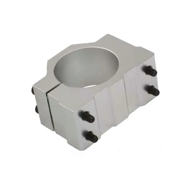 Alt view image 3 of 3 - For 52mm spindle motor seat, fixed seat 52 clamp, air-cooled DC spindle aluminum clamp seat