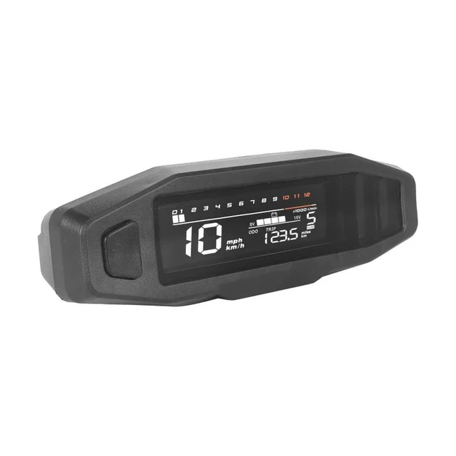 Alt view image 3 of 3 - Motorcycle Instrument Modification Universal Liquid Crystal Electronic Multi-function Speedometer Rotational Speed Oil Meter