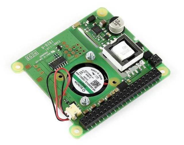 Alt view image 2 of 3 - Power over Ethernet HAT for Raspberry Pi 3B+/4B and 802.3af PoE network