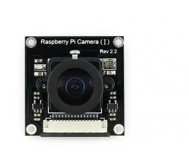 Alt view image 3 of 3 - RPi Camera (I) for Raspberry Pi, OV5647, 5MP, Adjustable Focus, Fisheye Lens