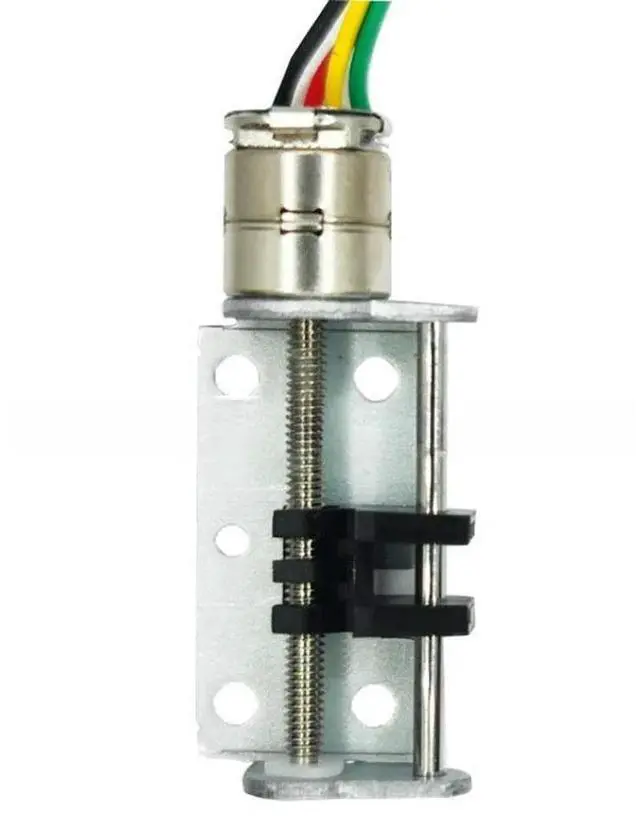 Alt view image 3 of 3 - For 3.3V-5V Diameter 8mm Screw Stepper Motor Plastic Slider Linear Motion 2-phase 4-wire Micro Stepper Motor