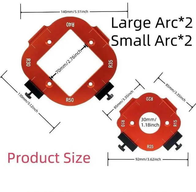 Alt view image 2 of 3 - For Woodworking Arc Fillet Die R Angle Trimming Machine Auxiliary Tools