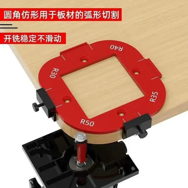 Alt view image 3 of 3 - For Woodworking Arc Fillet Die R Angle Trimming Machine Auxiliary Tools