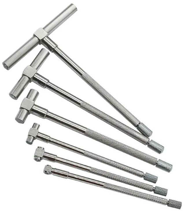 Main image of For 8-150mm Six-piece Set Square Head Inner Diameter Telescopic Gauge Adjustable Inner Diameter Gauge