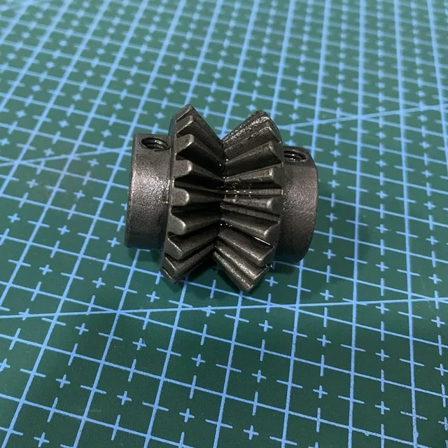 Alt view image 2 of 3 - For Inlet Wheel of Wire Stripper, Bevel Gear Anti-skid Conical Wheel V-shaped Wire Roller No. 45 Steel 10mm Standard Hole