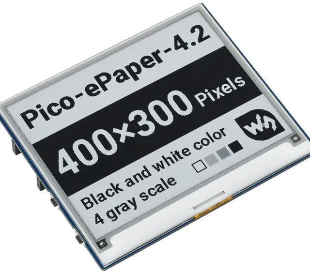 Main image of Raspberry Pi Pico 4 Grayscale SPI 4.2 Inch E Paper E ink Display Module Expansion Module