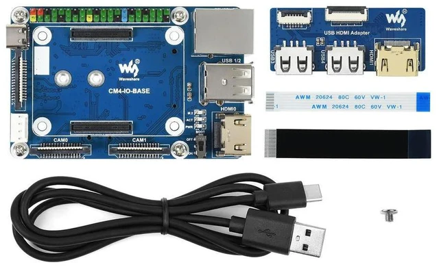 Alt view image 3 of 3 - CM4-IO-BASE-Acce B,CM4-IO-BASE-B + USB HDMI Adapter, for Raspberry Pi Compute Module 4