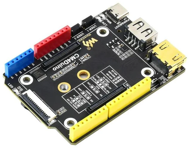 Alt view image 3 of 3 - Raspberry Pi Compute Baseboard Module 4 USB M.2 Slot Compute Baseboard Module