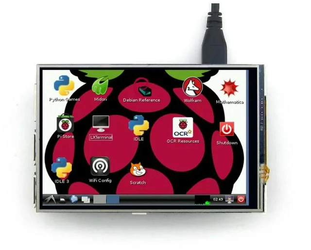 Alt view image 2 of 3 - 4inch RPi LCD (A),4inch Resistive Touch Display (A) for Raspberry Pi, 480 × 320, SPI Interface