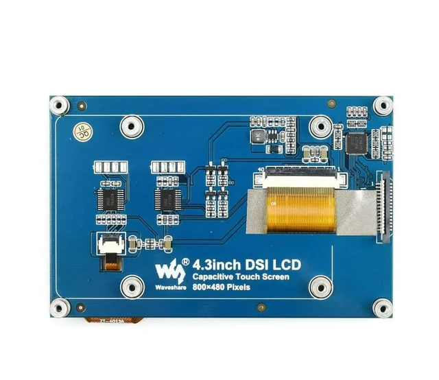 Alt view image 3 of 3 - 4.3inch DSI LCD Capacitive Touch Display for Raspberry Pi, Interface, 800×480