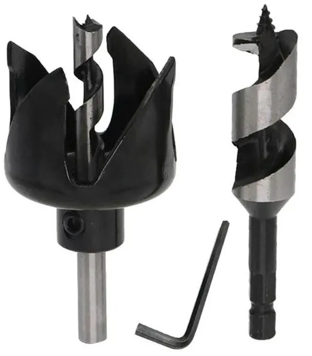 Main image of For Spherical Door Hole Opener, Woodworking Drill Bit, Door Handle Accessories 22mm 54mm