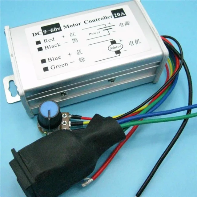 Alt view image 2 of 3 - For Positive and Reverse DC Governor 12V High Power Pulse Width Motor Driver PWM Control Board