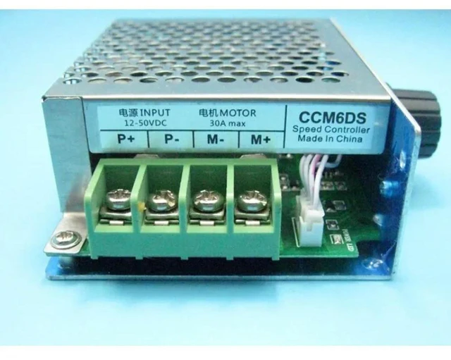 Alt view image 3 of 3 - For CCM6DS PWM DC Motor Governor 12V 30A Controller with Housing Speed Switch2pcs