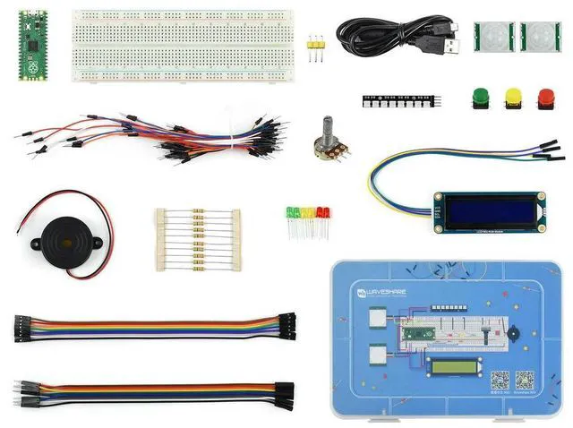 Alt view image 2 of 3 - Raspberry Pi Pico Basic Kit, MicroPython Programming Learning Kit
