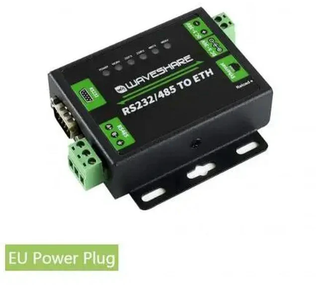 Alt view image 3 of 3 - RS232/485 TO ETH (for EU) Industrial Ethernet Converter