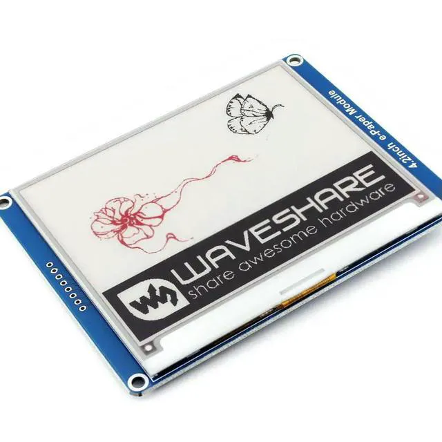Alt view image 2 of 3 - 4.2inch E-Ink display Module 400*300 Resolution Red Black White Three Color for Raspberry Pi Jetson Nano STM32