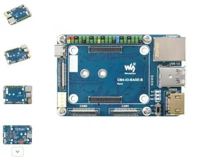Main image of CM4-IO-BASE-B,Mini Base Board (B) Designed for Raspberry Pi Compute Module