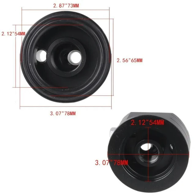 Alt view image 3 of 3 - For Automobile Modification Accessories 2-in-1 Split Oil Cake, Oil Temperature,Pressure Gauge, Cooler, l Adapter AN10