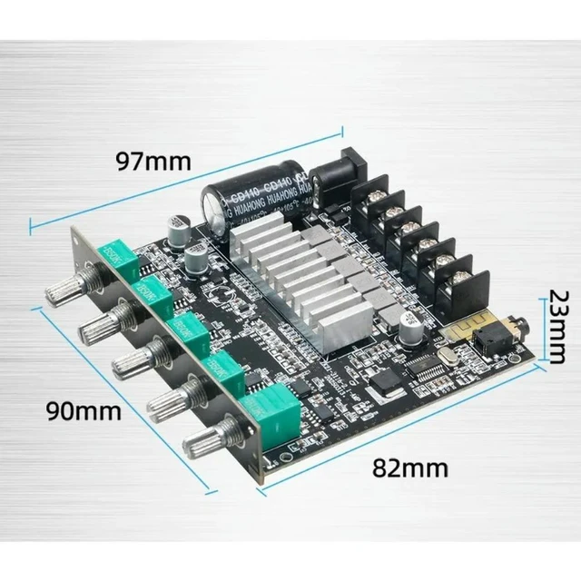 Alt view image 3 of 3 - High Power Amplifier for 2.1 Channel Bluetooth Digital Power Amplifier Board Module