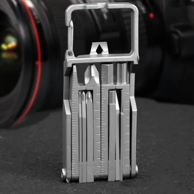 Alt view image 2 of 3 - For Ten-in-one Multi-functional Combination Tool, Cross Batch, Stainless Steel Mobile Phone Holder