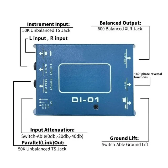 Alt view image 3 of 3 - For Audio Isolator DI Effects Passive, Dedicated To Electronic Music