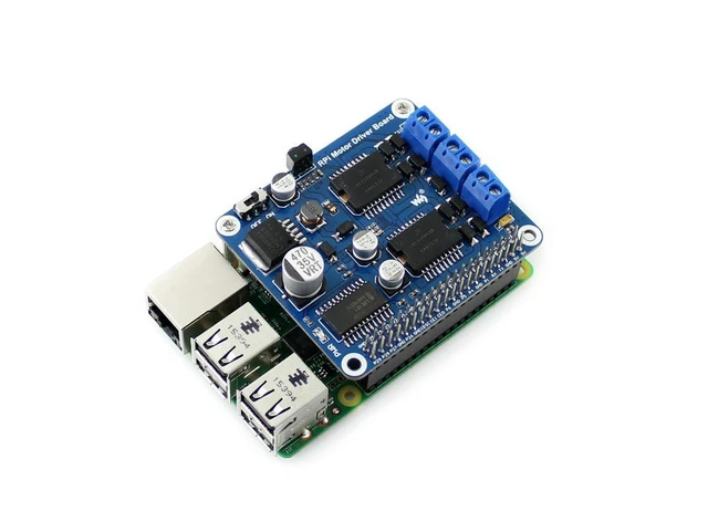 Alt view image 2 of 3 - RPi Motor Driver Board Raspberry Pi Expansion Board DC Motor / Stepper Motor Driver