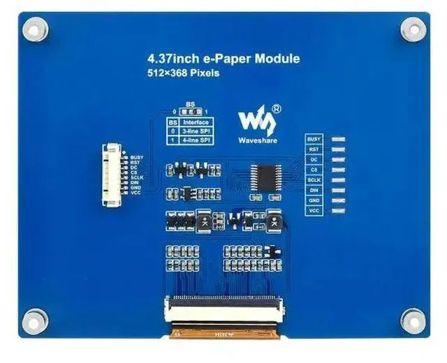 Alt view image 2 of 3 - 4.37inch e-Paper Module (G),512 × 368, Red/Yellow/Black/White