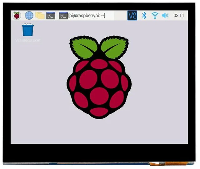 Alt view image 3 of 3 - 3.5inch 640*480 DPI IPS Capacitive Touch Screen LCD For Raspberry Pi Toughened Glass Cover