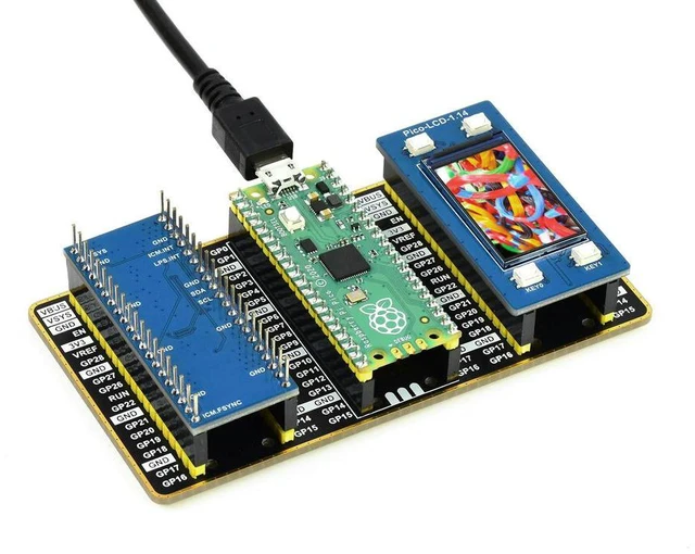 Alt view image 2 of 2 - Raspberry Pi Pico Evaluation Kit (Type B) The Pico + Color LCD + IMU Sensor + GPIO Expander