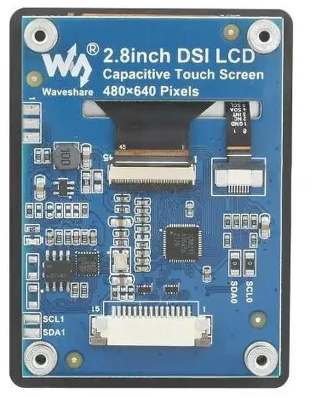 Main image of 2.8inch DSI LCD,2.8inch Capacitive Touch Display for Raspberry Pi, 480×640, DSI, IPS, Optical Bonding Screen,LCD