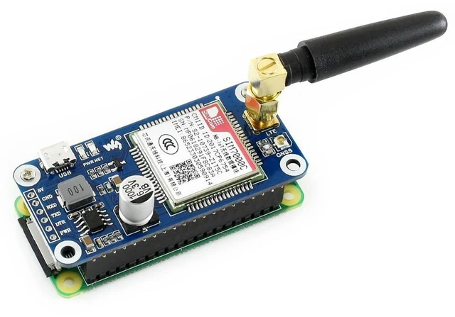 Alt view image 3 of 3 - NB-IoT eMTC EDGE GPRS GNSS HAT for Raspberry Pi Asia-Pacific Region Usage Based On SIM7000C