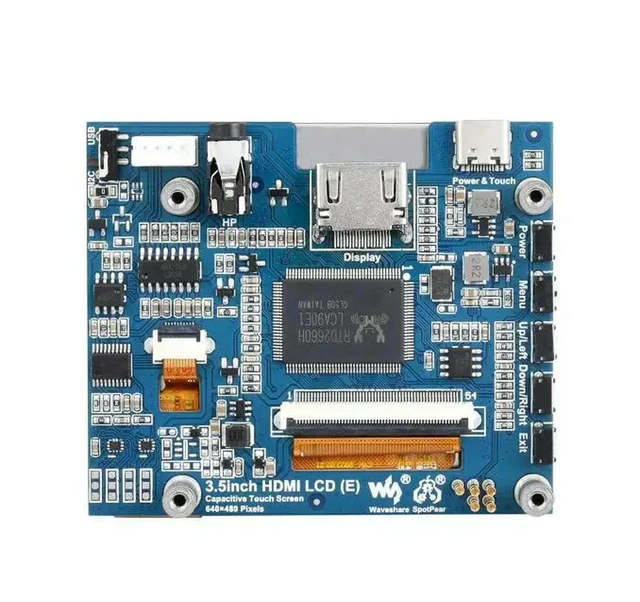 Alt view image 2 of 3 - 3.5inch HDMI Capacitive Touch IPS LCD Display (E), 640×480, Audio jack
