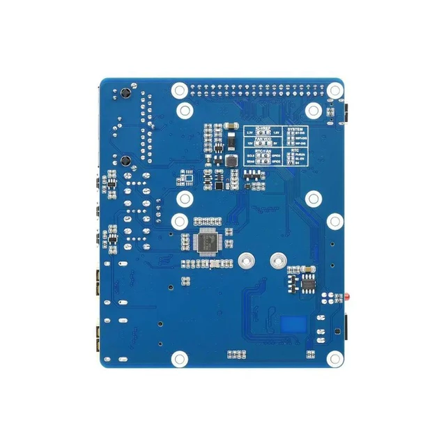 Alt view image 2 of 3 - 6 Dual ETH Base Board/Mini-Computer Designed for Raspberry Pi Compute Module 4(NOT Included), Onboard M.2 E KEY Slot
