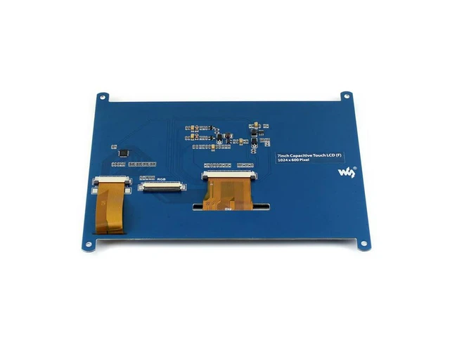 Alt view image 3 of 3 - 7 Inch 1024*600 Multicolor Graphic LCD Display With Capacitive Touch Screen And Stand-Alone Touch Controller