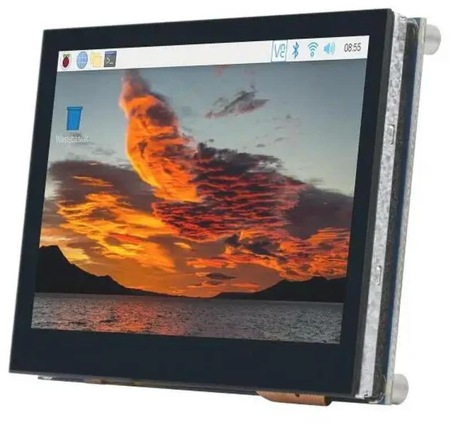 Alt view image 2 of 3 - 4.3inch QLED Display, DSI Interface, 800 × 480, Integrated Structure, Toughened Glass Panel