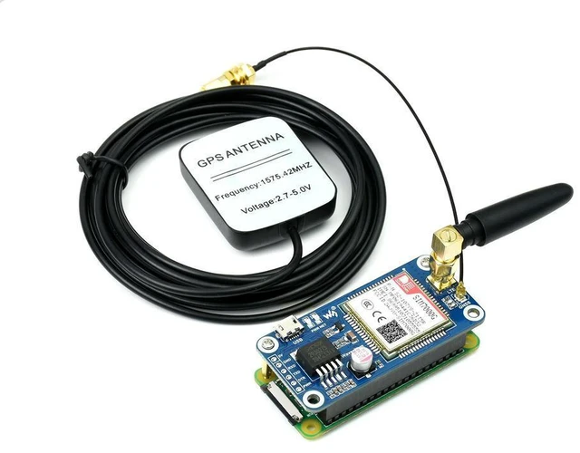 Alt view image 2 of 3 - SIM7000G NB-IoT / Cat-M / EDGE / GPRS HAT for Raspberry Pi GNSS Global Band Support